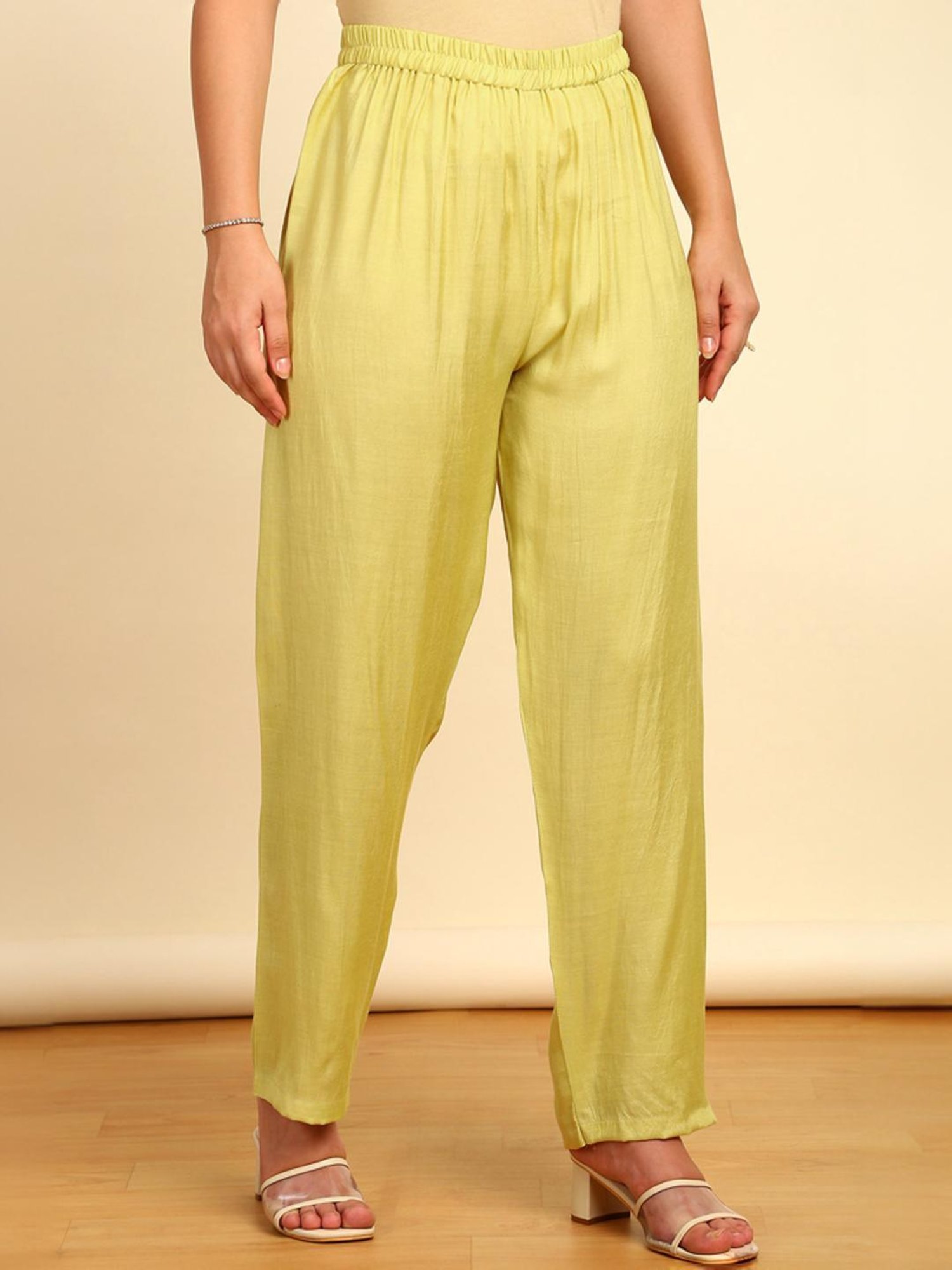 Soch Womens Light Green Silk Blend Embroidered Unstitch Dress Material With Sequins