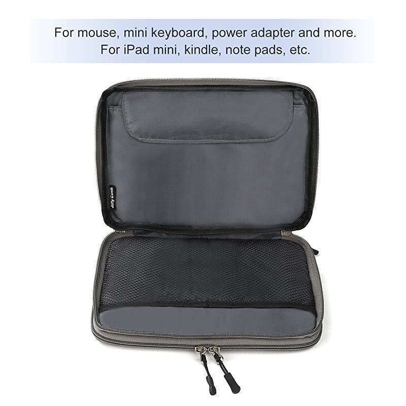 Electronics Organizer  Electronic Accessories Cable Organizer Bag Waterproof Travel Cable Storage Bag for Charging Cable Cellphone Mini Tablet Up to 79 and MorePurple and Gray