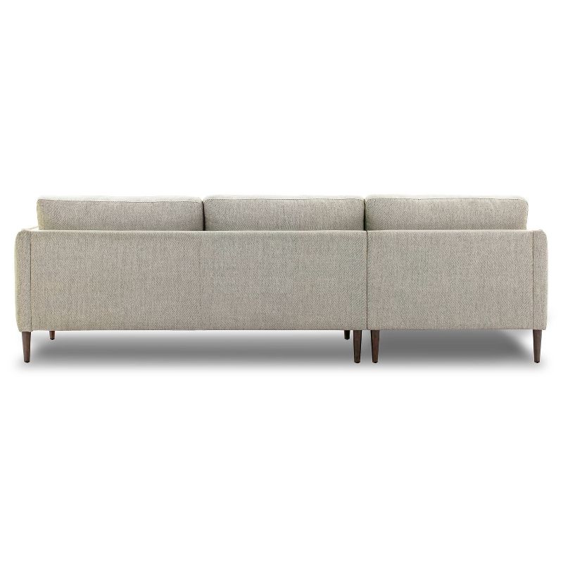 Dulce Left Sectional Sofa Twill Stone - Poly & Bark