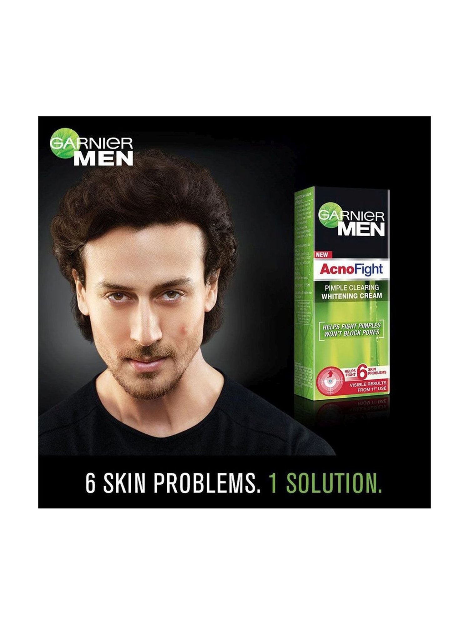 Garnier Men Acno Fight Pimple Clearing Whitening Day Cream - 45 gm