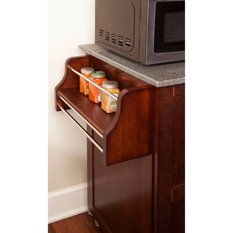 Origami Wood Top Steel Kitchen Organizer 3 Mesh Basket Sliding Drawer (2 Pack)