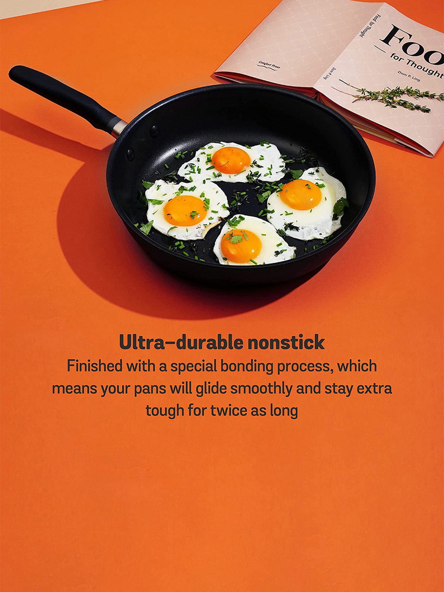 Meyer Accent Series Hard Anodized Nonstick Frying Pan/Skillet, 20cm, Matte Black