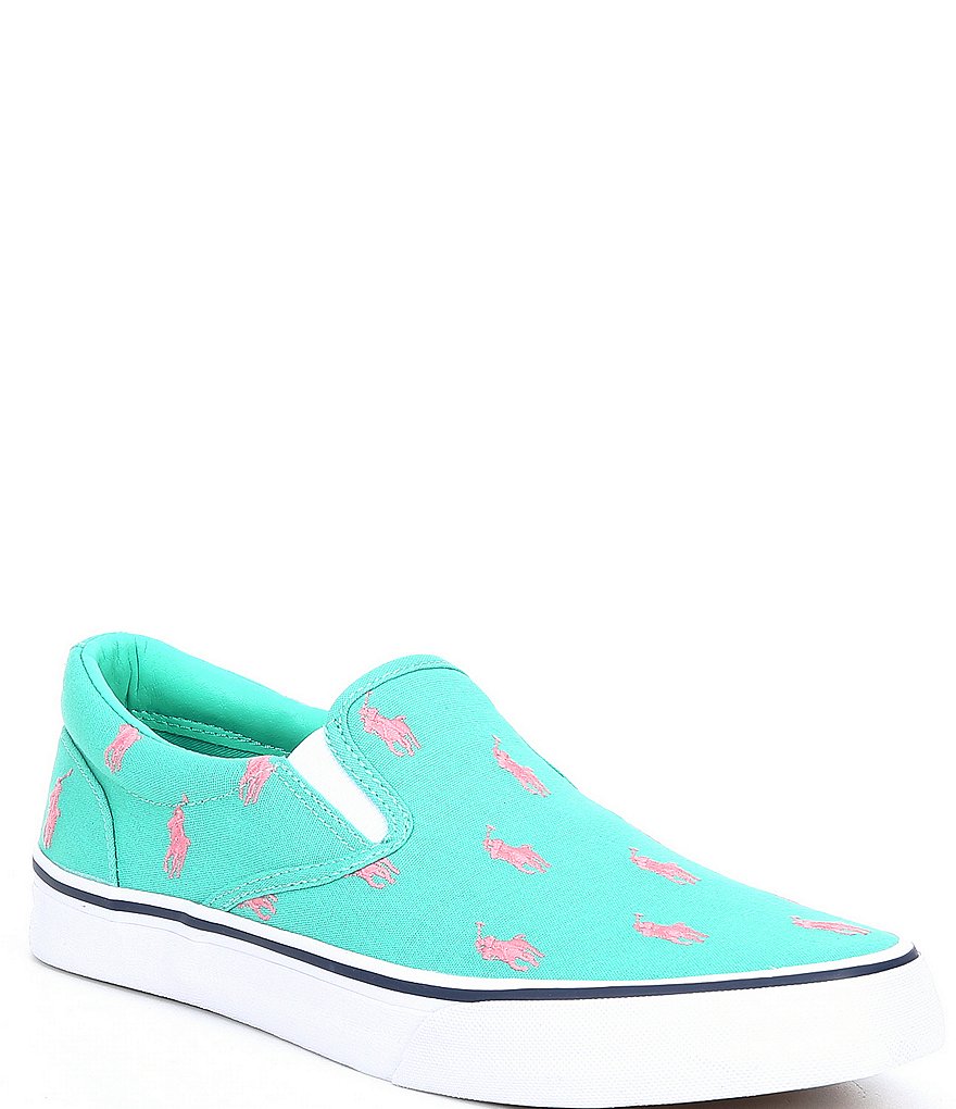 Polo Ralph Lauren Men's Thompson Logo Printed Slip-On Sneakers