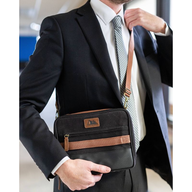 Arctic Zone Canvas Expandable Horizontal Lunch Box - Black