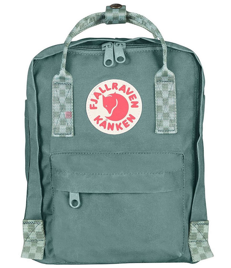 Fjallraven Contrast Handle Mini Kanken Water-Resistant Backpack