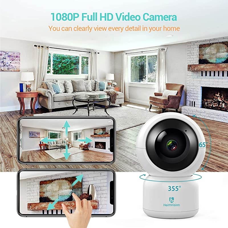 Security Camera WiFi IP Home CameraR2C 1080P HD Baby Monitor Wireless Pet Camera with AI Human Sound Detection Free Cloud Included 2Way AudioWorks with Alexa PanTilt Night Vision