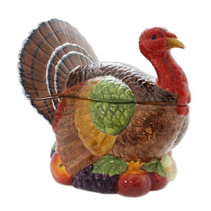 Tabletop 10.5" Turkey Cookie Jar Thanksgiving Cosmos Gifts Corp.  -  Food Storage Containers