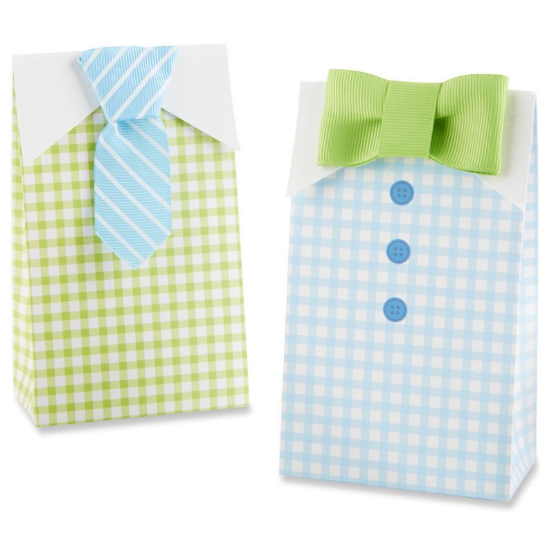 24ct 'Little Man' Tie and Bow Tie Candy Baby Shower Gift Bags