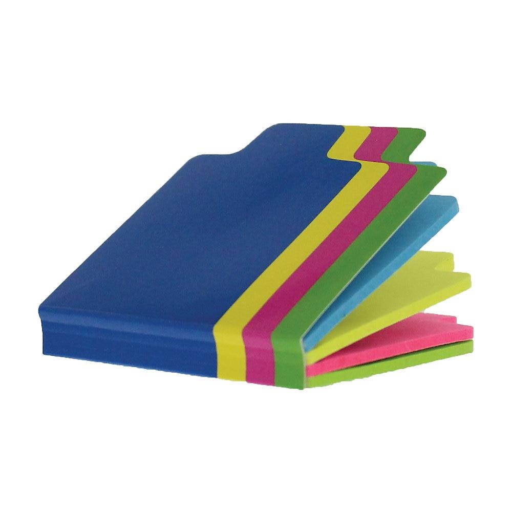 Redi-tag Sticky Notes with Tabs 4"Wx4"Lx2"H 4/PK Multi 10247