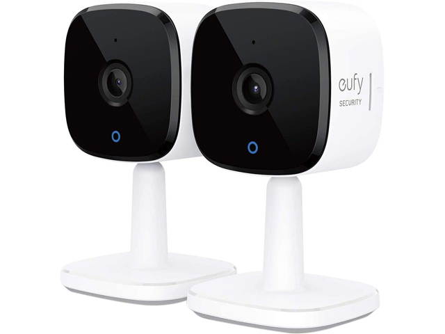 eufy Security 2K Indoor Cam (4 Pack), Plug-in Security Indoor Camera with Wi-Fi, IP Camera, Human and Pet AI, Works with Voice Assistants, Night Vision, Two-Way Audio, HomeBase Not Required