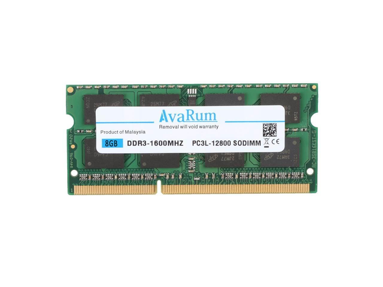8GB DDR3L-1600Mhz (PC3L 12800) SODIMM 2Rx8 Memory for ASUS G75VX by Avarum Ram