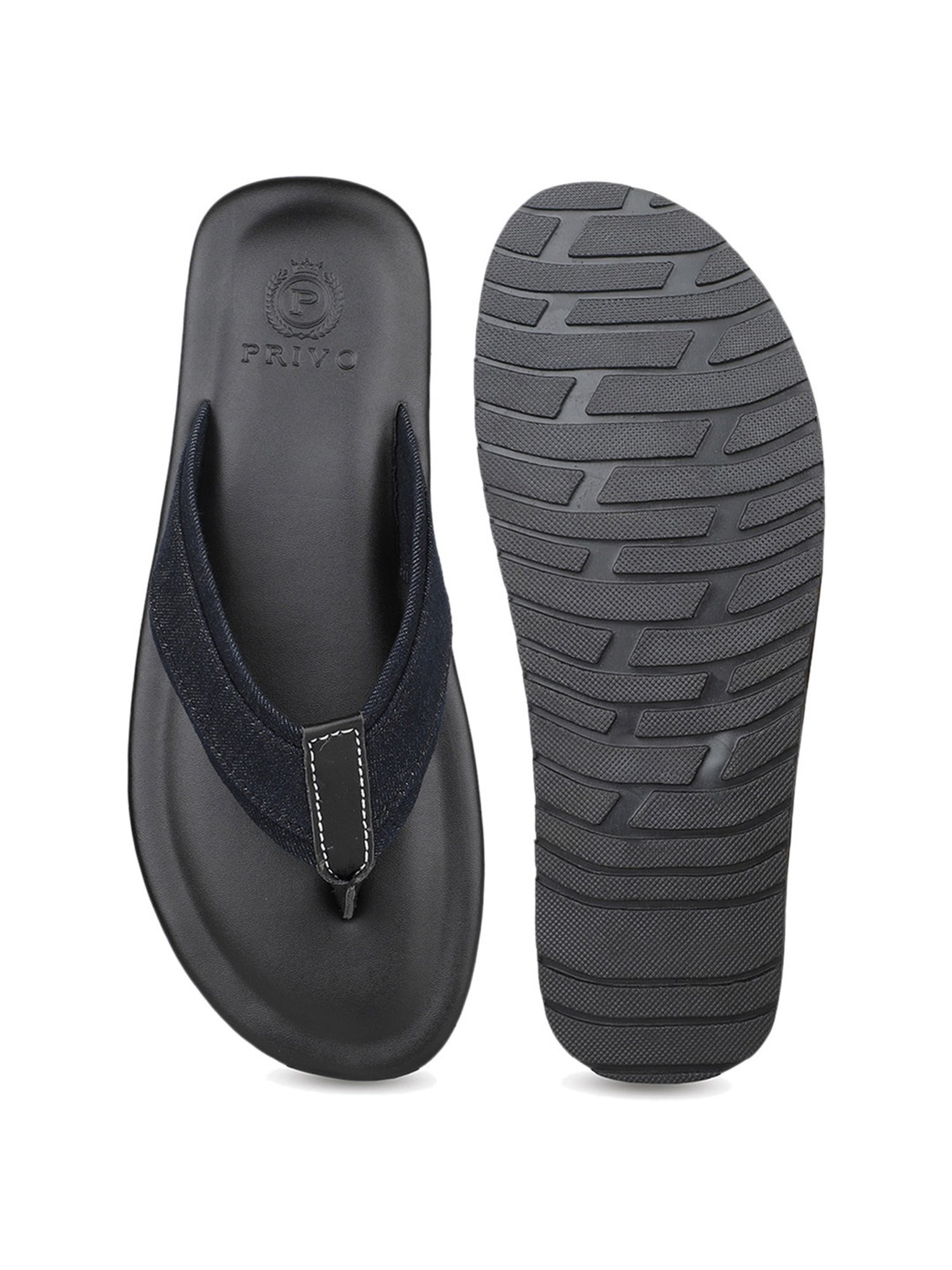Privo by Inc.5 Men's Black Thong Sandals