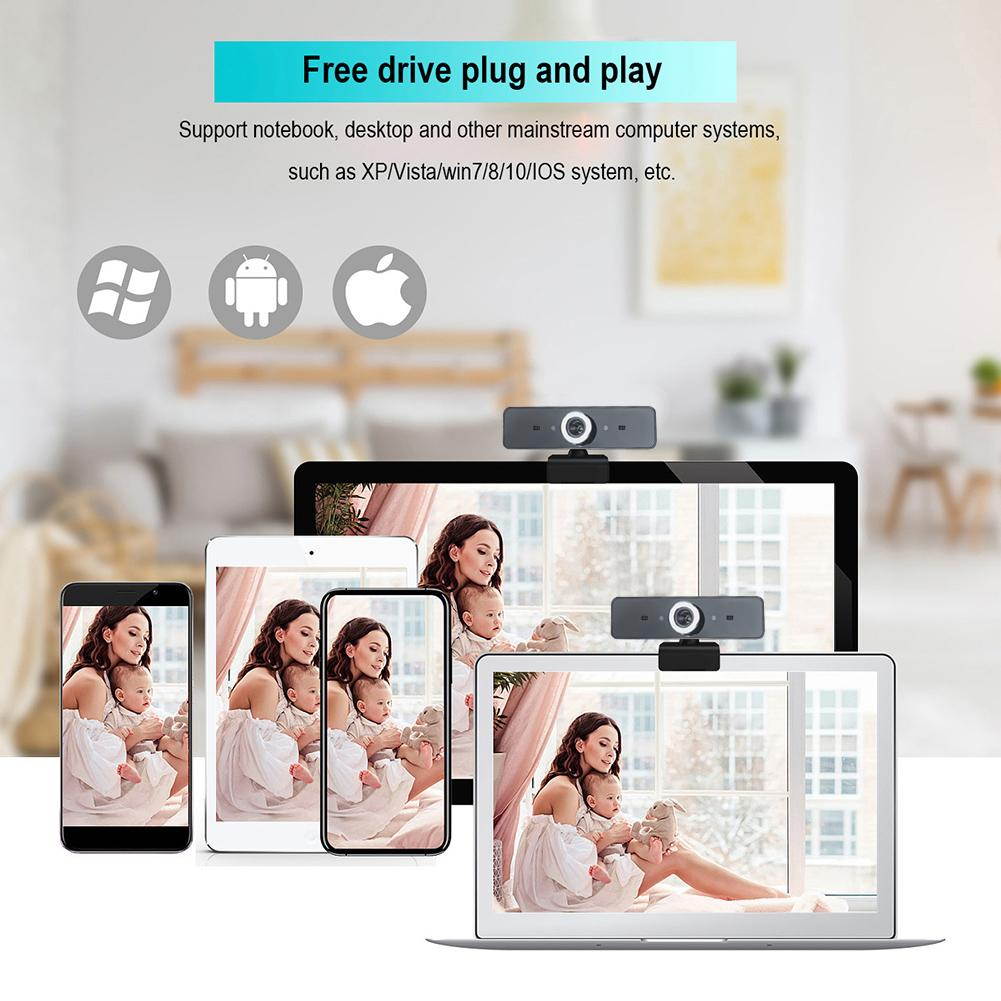 GL68 Webcam Usb Web Camera Hd 720P 360 Degrees Rotating Mini Web Cam For Android Smart Tv Laptop Pc