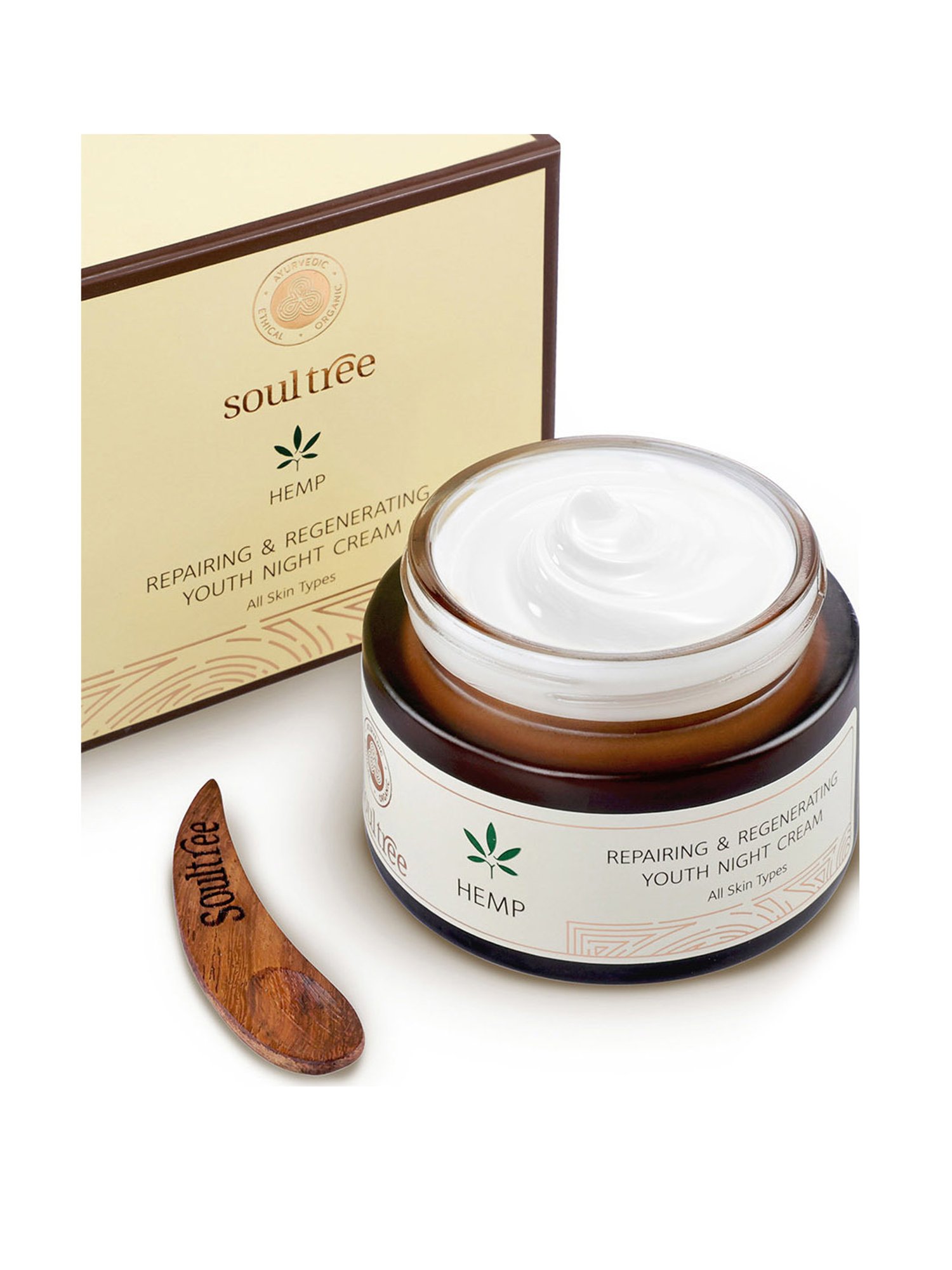 Soultree Hemp Repairing & Regenerating Youth Night Cream - 50 gm