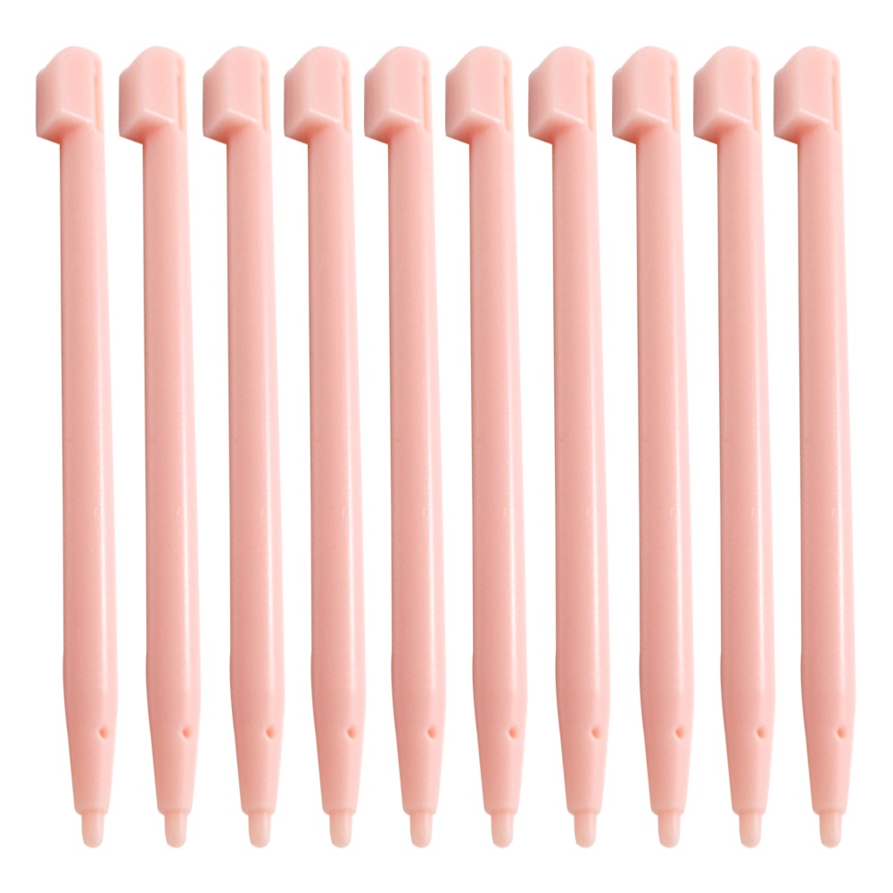 10pcs/set Touch Screen Stylus Pen Capacitive Pencil Game Console For NDSL (Pink)