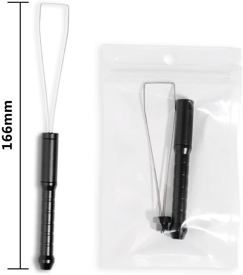 Keycap Puller for Mechanical Keyboard, Keyboard DIY, Key Pulling, Stainless Steel Keycap Removal Tool Keycaps Remover(Black)