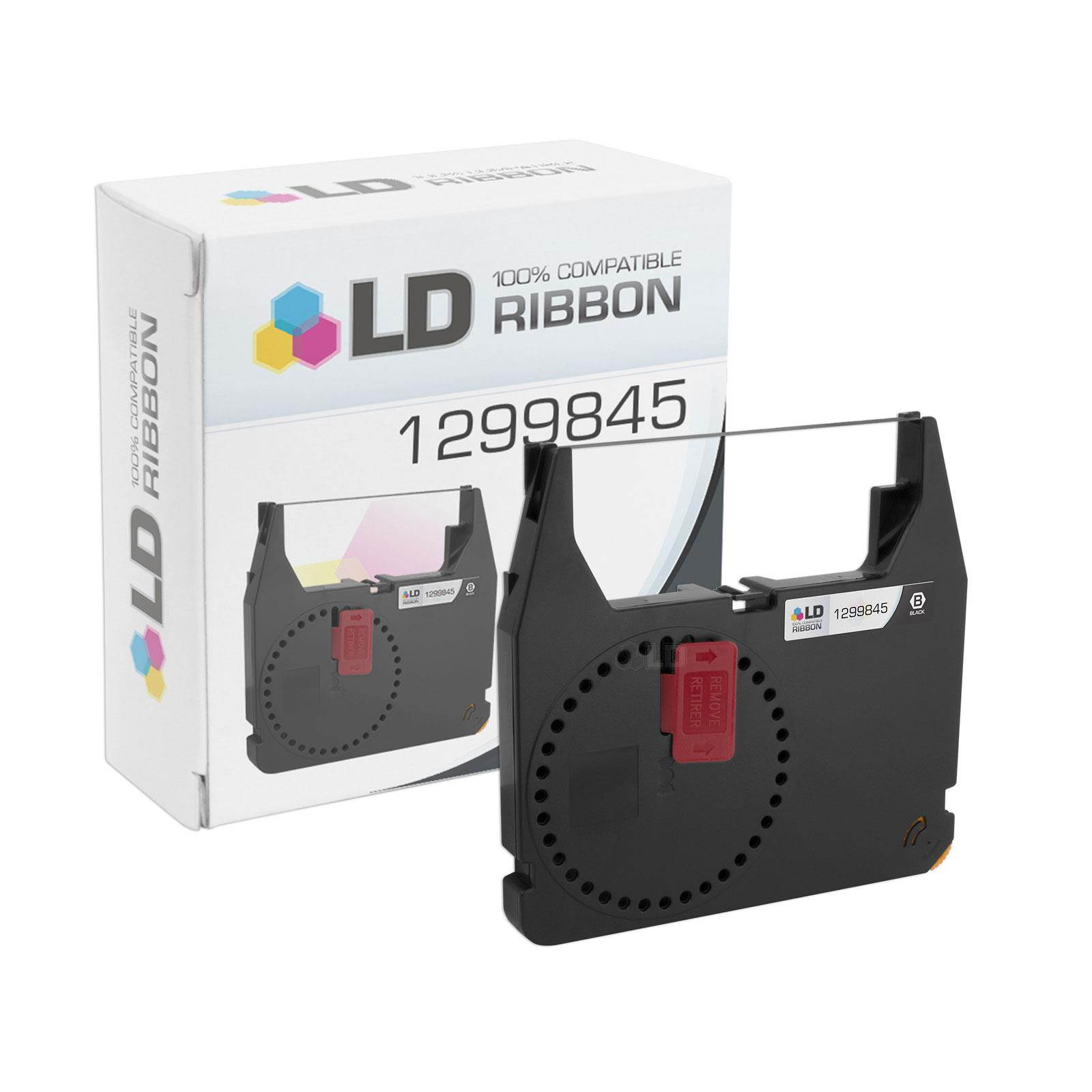 LD Compatible Printer Ribbon Cartridge Replacement for IBM 1299845 (Black, 5-Pack)