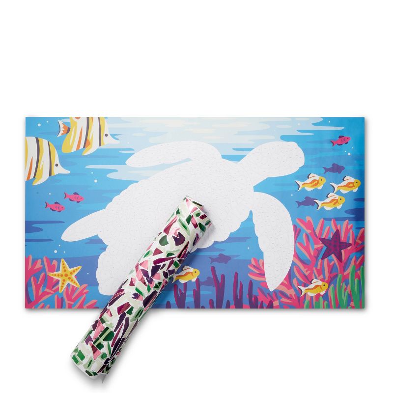 Sticker-By-Number Poster Kit Sea Turtle - Mondo Llama™