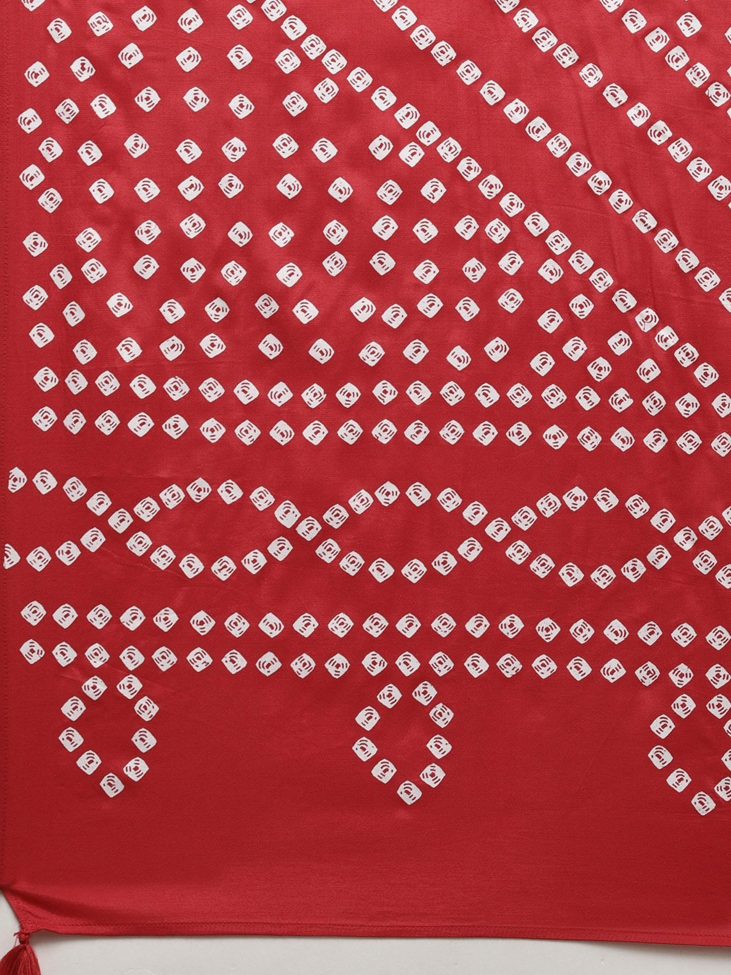 Ishin Red Printed Kurta Pant Set With Dupatta