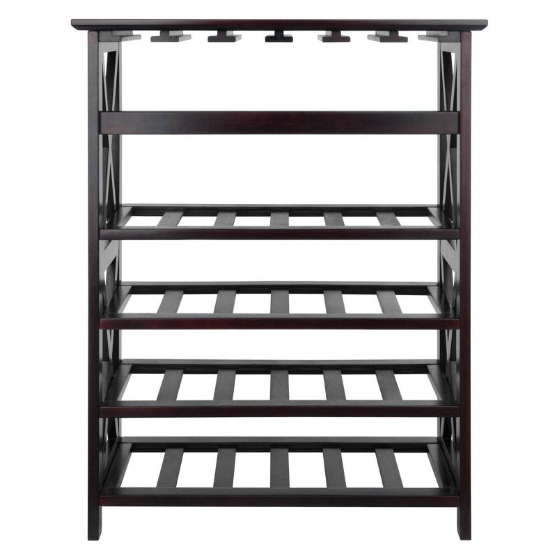 Rio 24 Bottles Wine Rack Wood/Espresso - Winsome