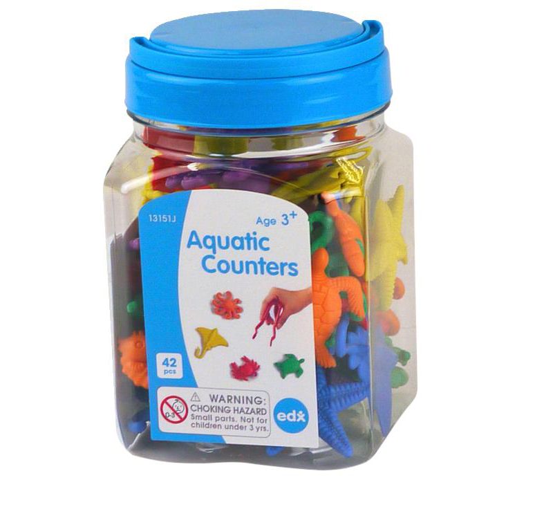 Edx Aquatic Manipulative Counters, set of 84