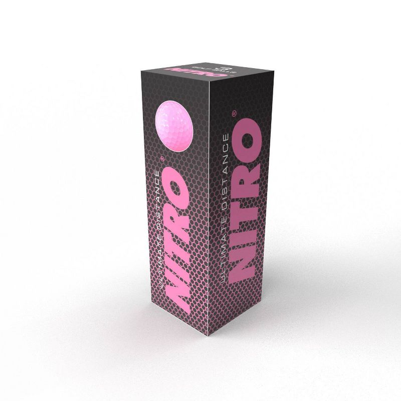 Nitro Golf Ultimate Distance Golf Balls Pink - 30pc