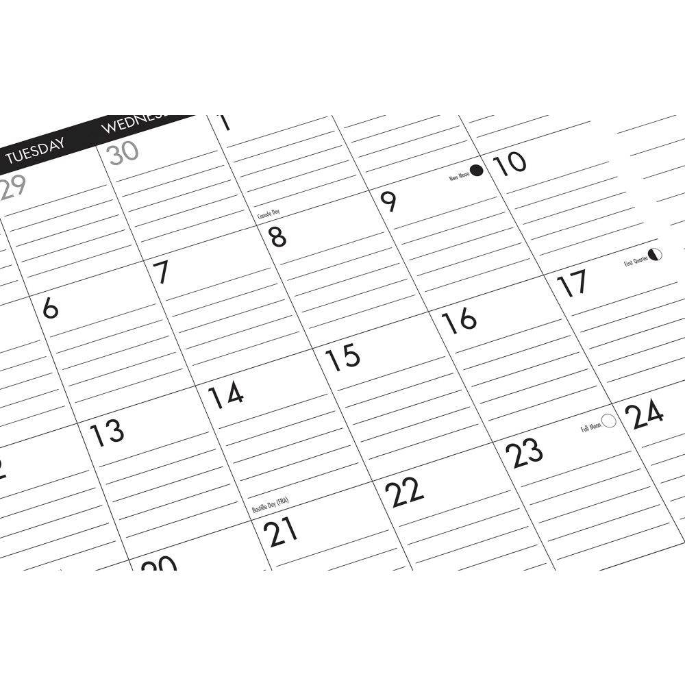 Willow Creek Press,  22x17 B&W Office Desk Calendar 2021