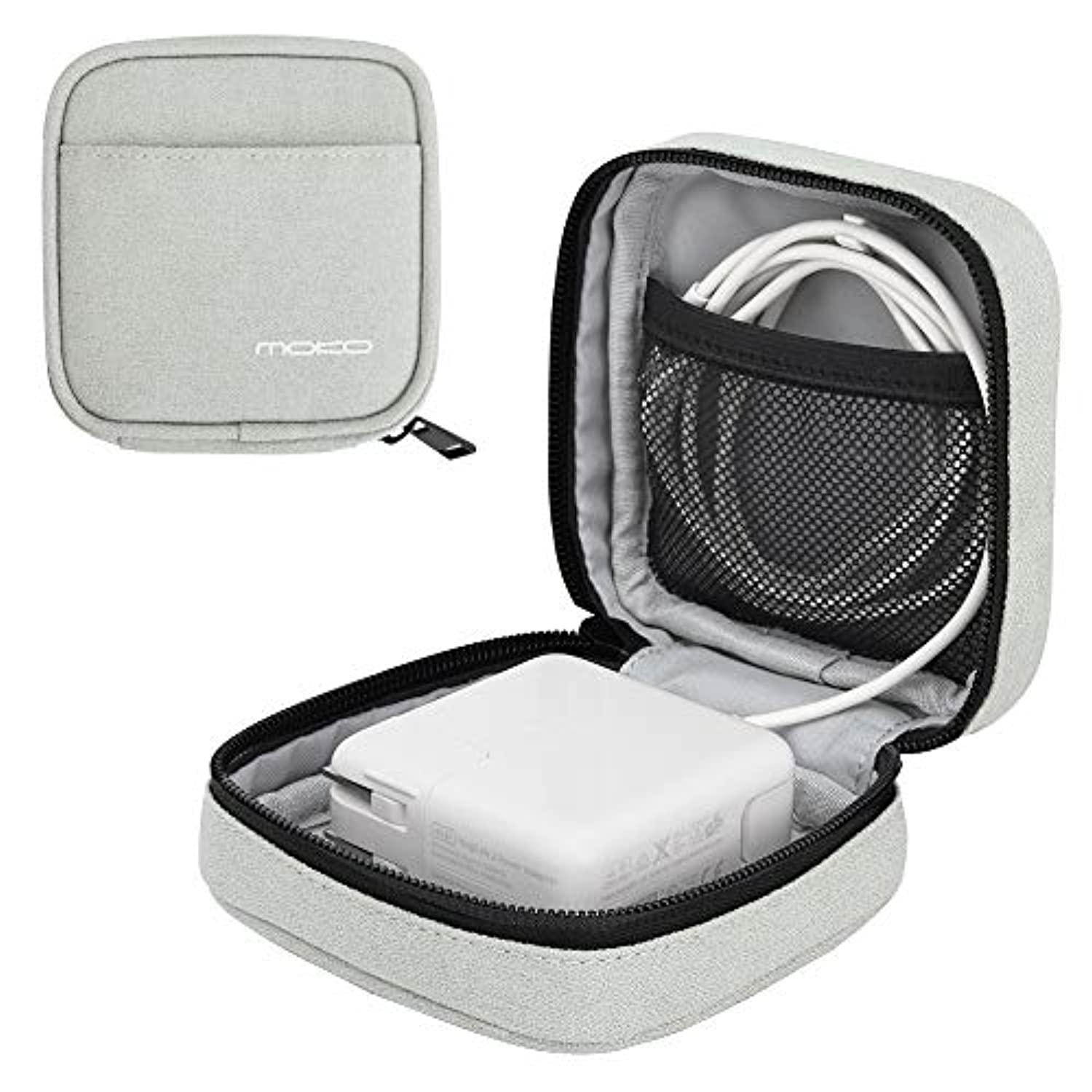 moko protective case for macbook power adapter, anti-scratch organizer bag small storage travel pouch for laptop macbook charger, usb cables, usb drives, earphones, magic mouse, ai