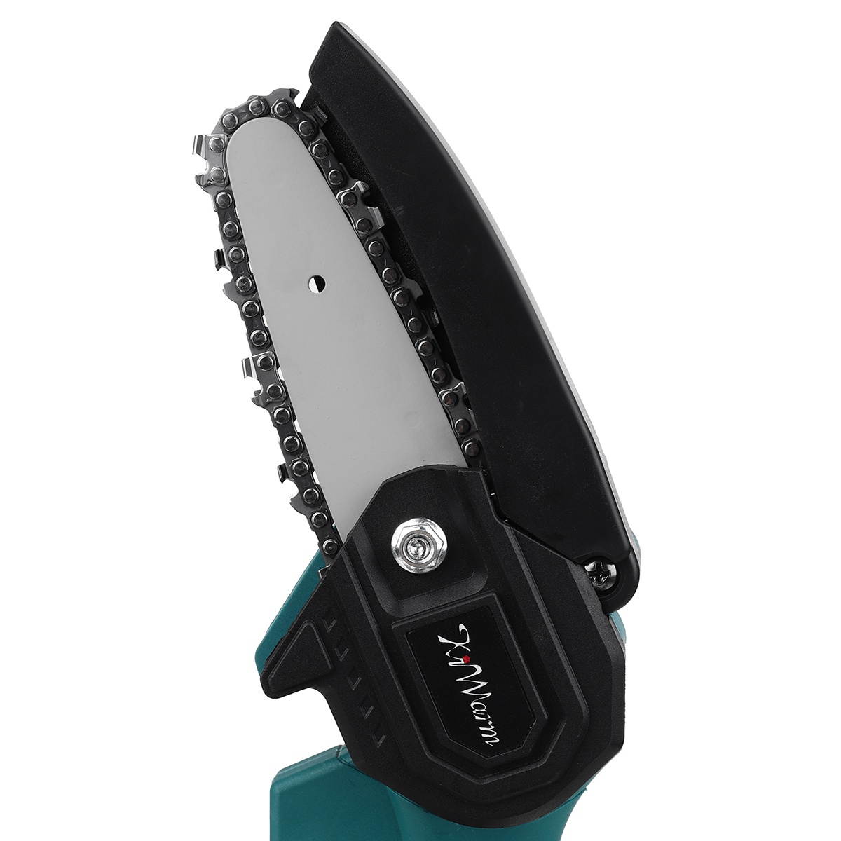 4Inch Portable Electric Pruning Saw Rechargeable Woodworking Chain Saw W/ 1/2pcs Battery-Two Batteries