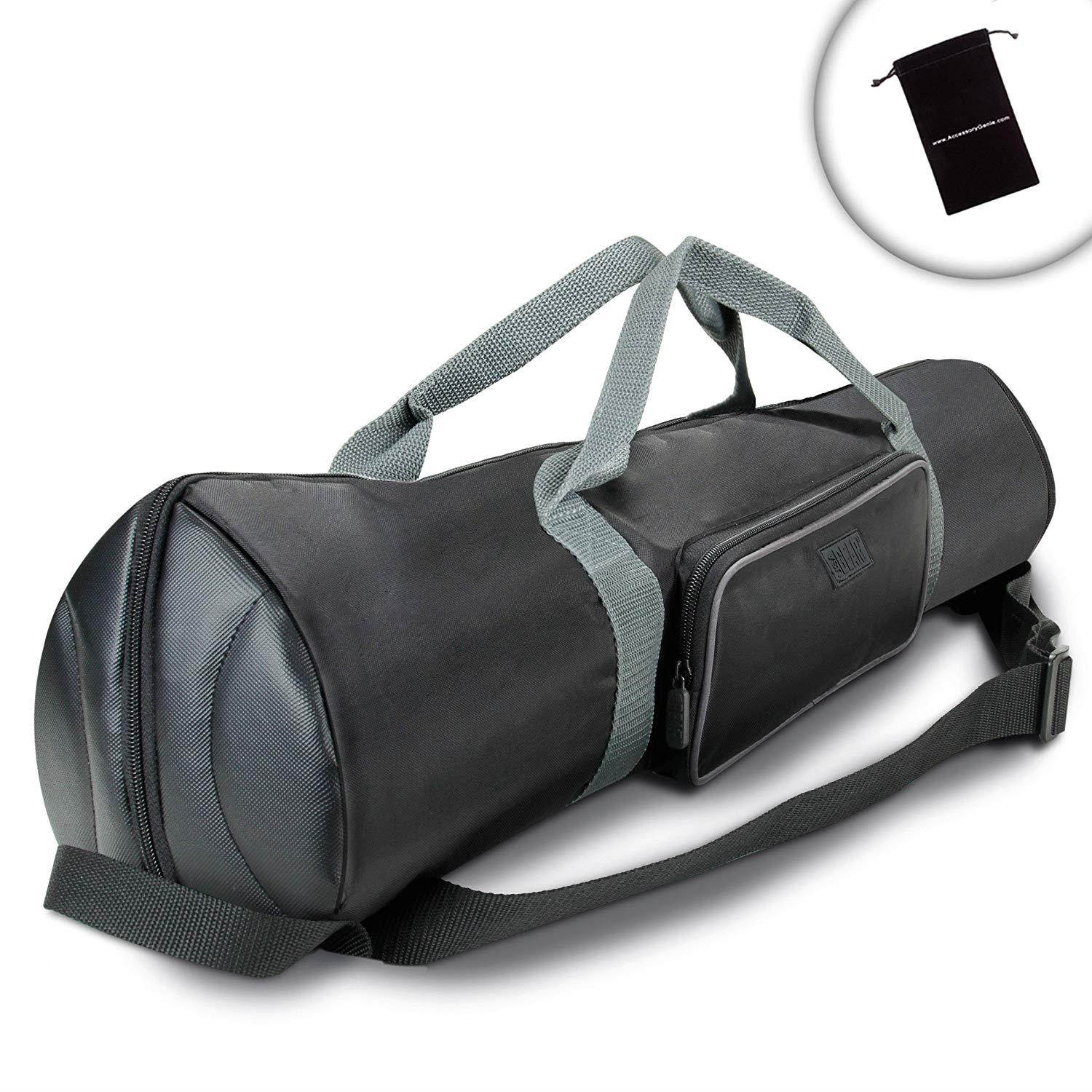 USA Gear Tripod Stand Carrying Case Photography Bag (30 inch) with Travel Strap, Expanding Top and Storage Works with Vanguard, Polaroid, Digital Concepts and More 30-inch Foldable Tripods