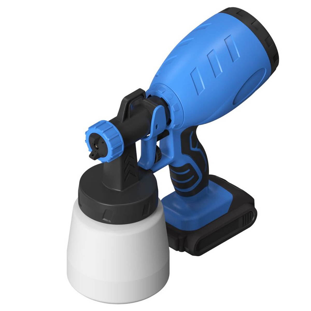 800ml 18V 550W Cordless Paint Sprayer Portable High Pressure Electric Spraying Of Sterilization Disinfection Latex Spray Tool-Blue
