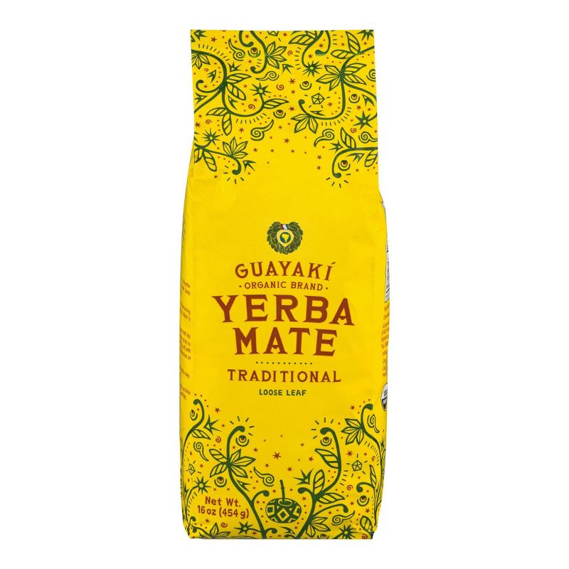 Yerba Mate Organic and Fair Trade Traditional Loose Leaf Tea - 1lb