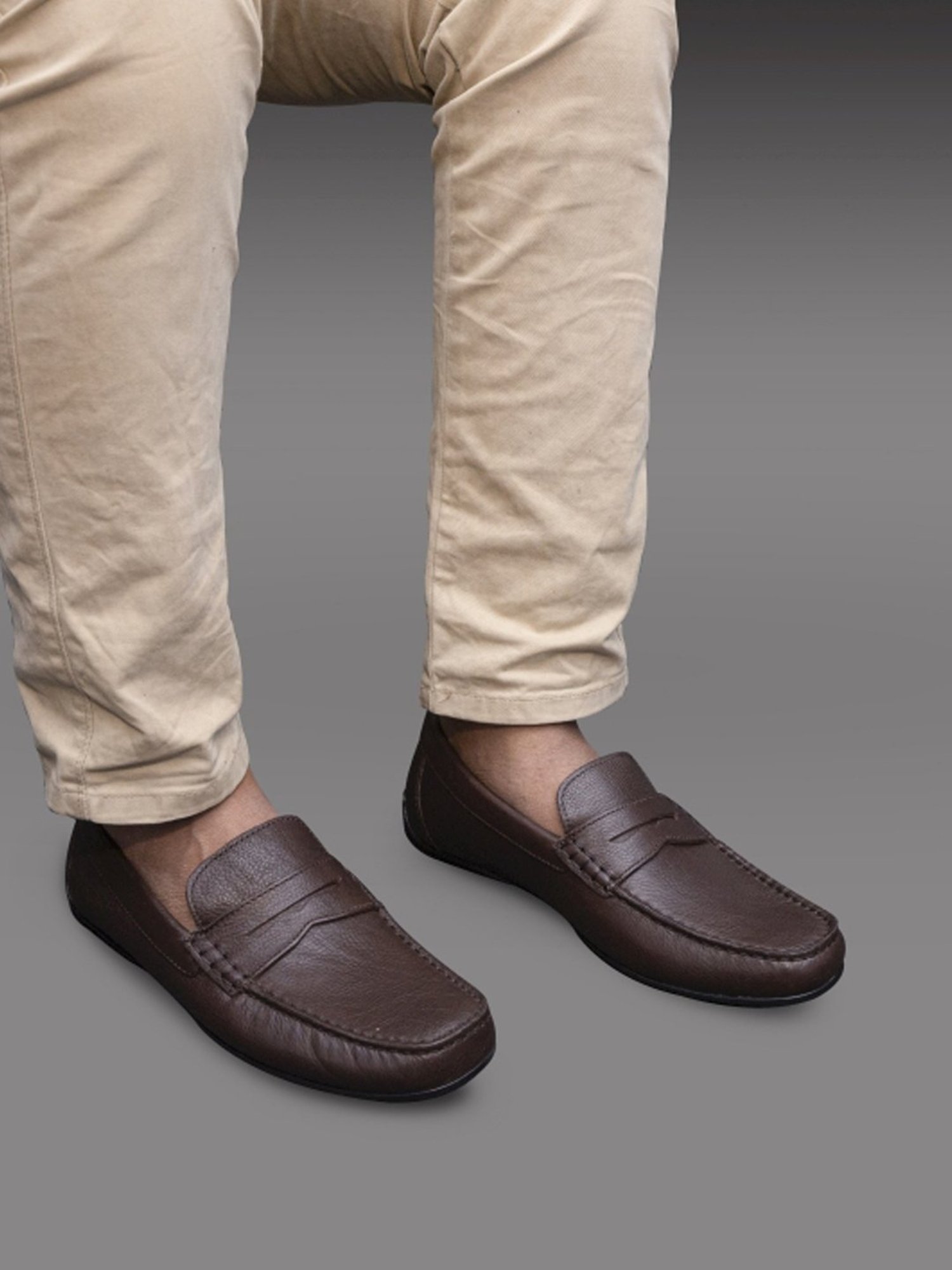 Geox Men's U Kosmopolis+Grip Brown Loafers