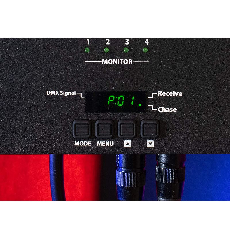 ADJ DP-415R Innovative 2-in-1 Portable 4 Channel Stage Lighting DMX Dimmer and Switch Pack Intelligent DJ Equipment
