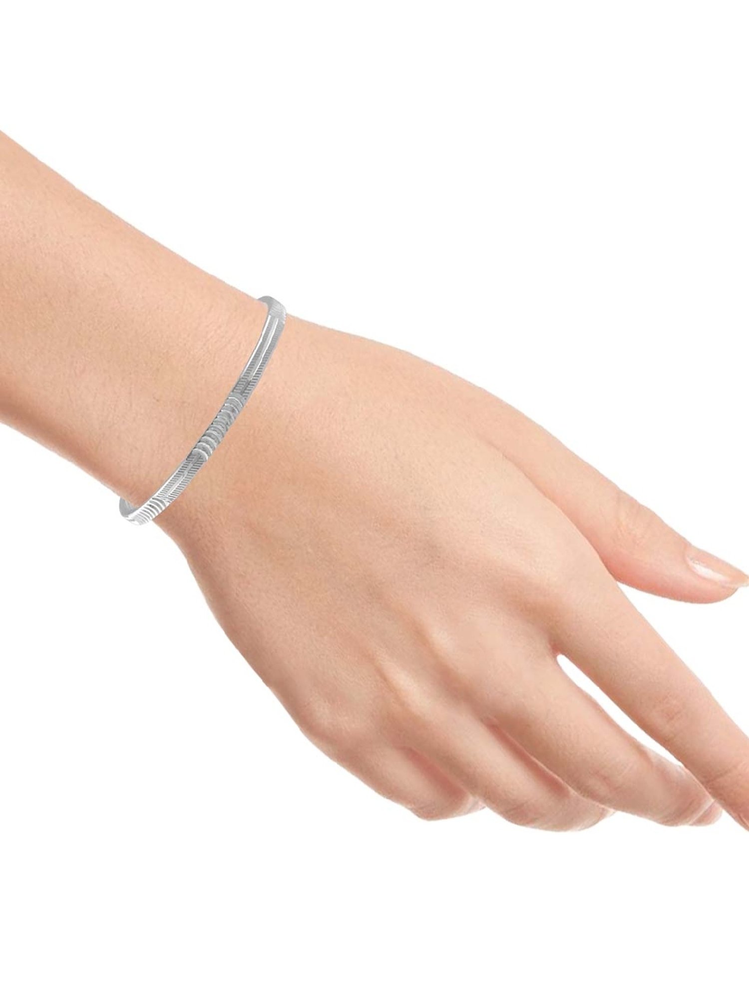 Clara Enzo 92.5 Sterling Silver Swarovski Zirconia Bracelet