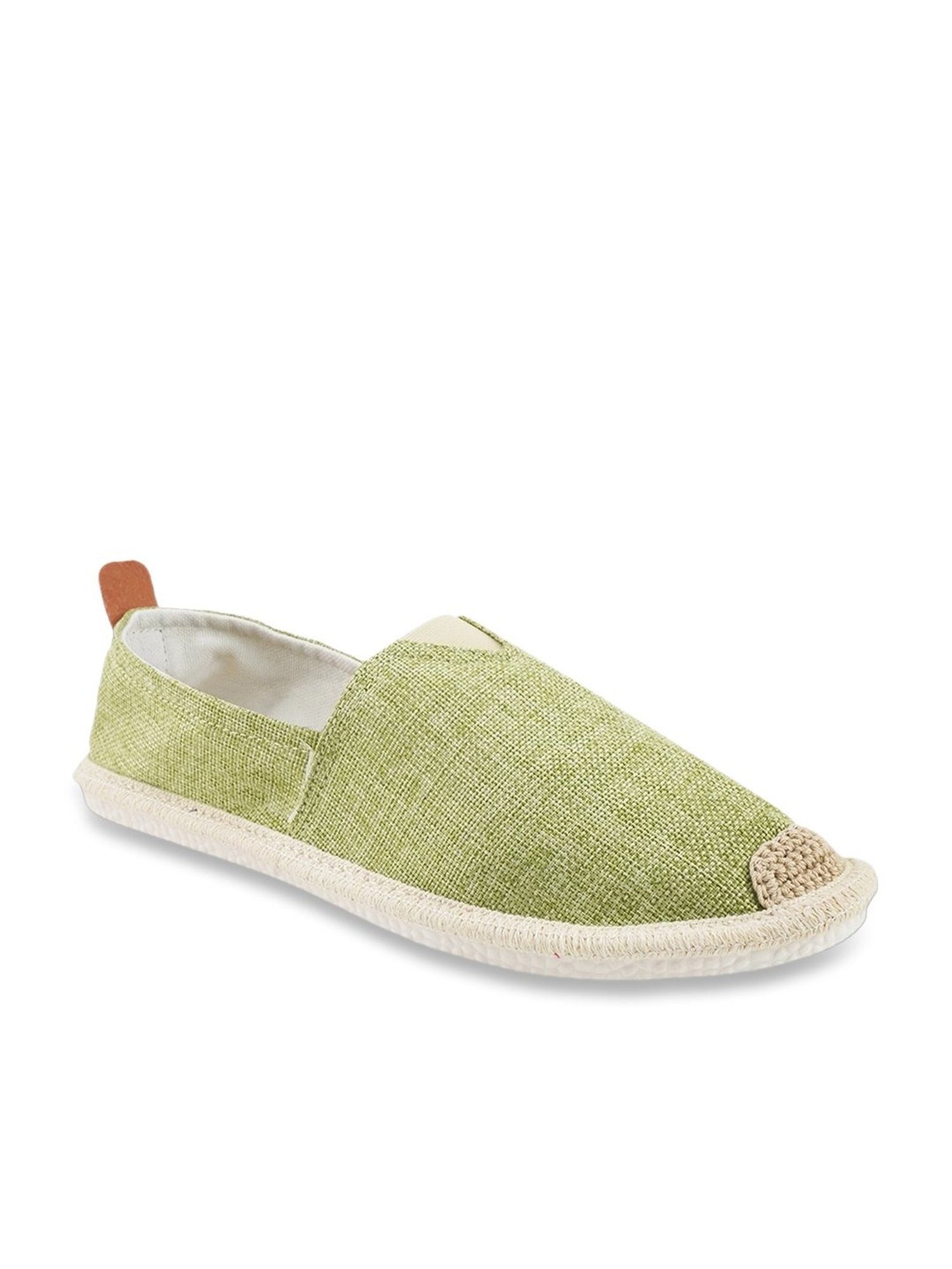 The White Pole Men's Green Espadrille Shoes