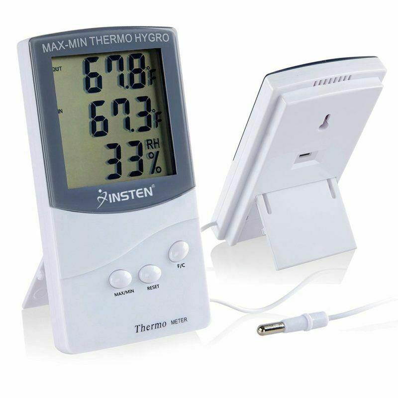 Digital LCD Indoor/Outdoor Thermometer Hygrometer Temperature Humidity Meter