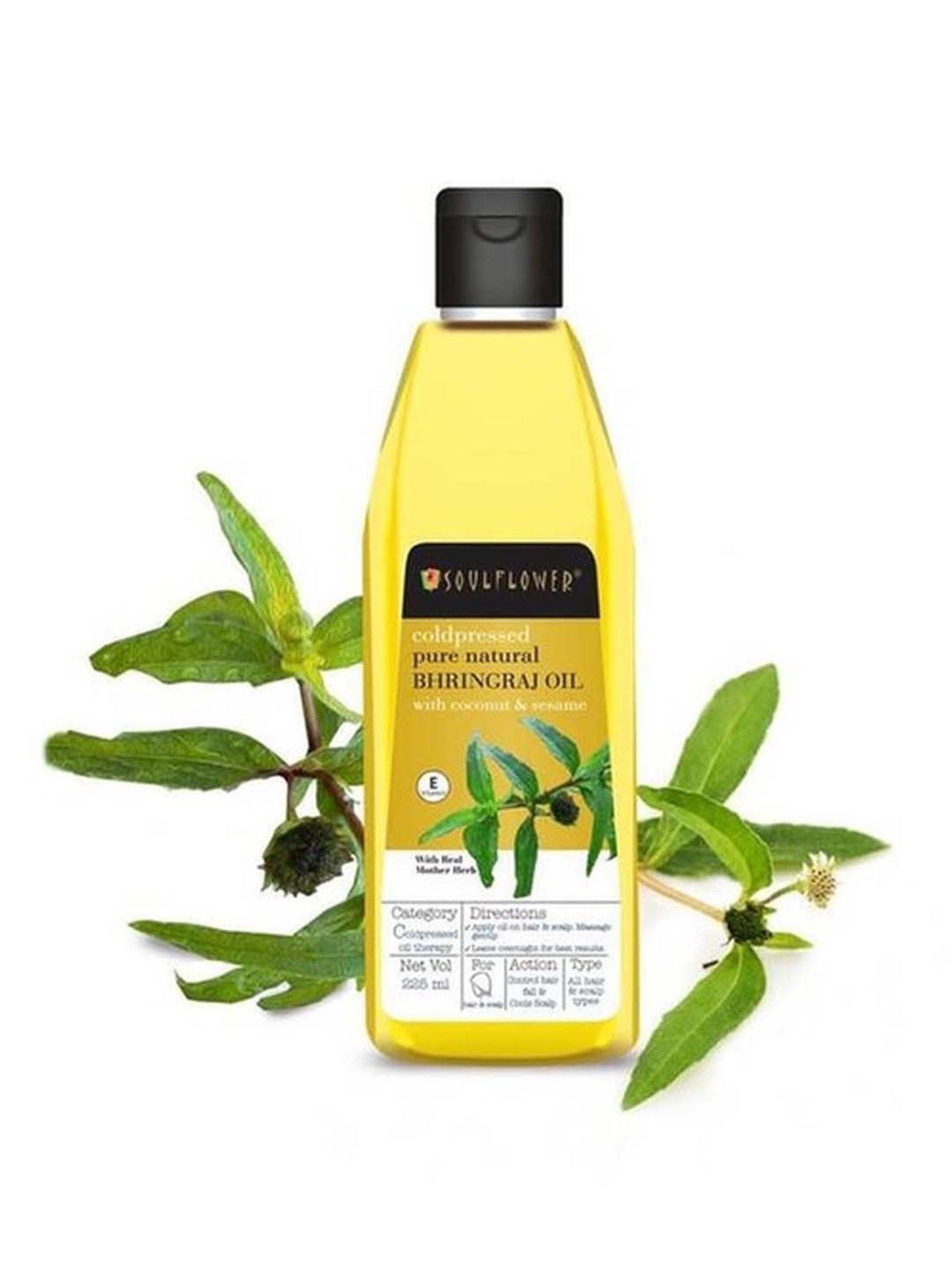 Soulflower Coldpressed Bhringraj Hair Oil - 225 ml