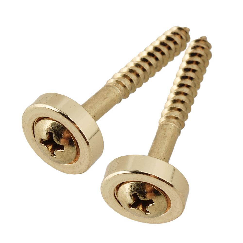 BQLZR Set of 80 Guitar Neck Joint Ferrules & Screws Gold 14mm-Dia