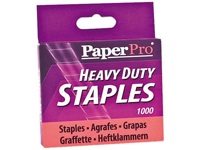 PaperPro 1913 Heavy-Duty Staples, 1/2 Inch Leg Length, 1,000/Box