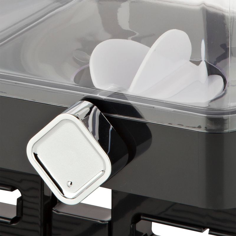 Zevro Compact Edition Dry Food Dispenser Double 17.5 Oz. Canister - Black