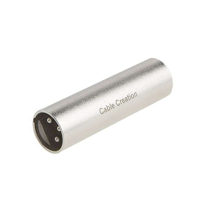 XLR Male to Male Adapter,  3 Pin XLR Male Connector Coupler, Microphone Line Adapter Compatible with Microphone, Mixer, Speaker