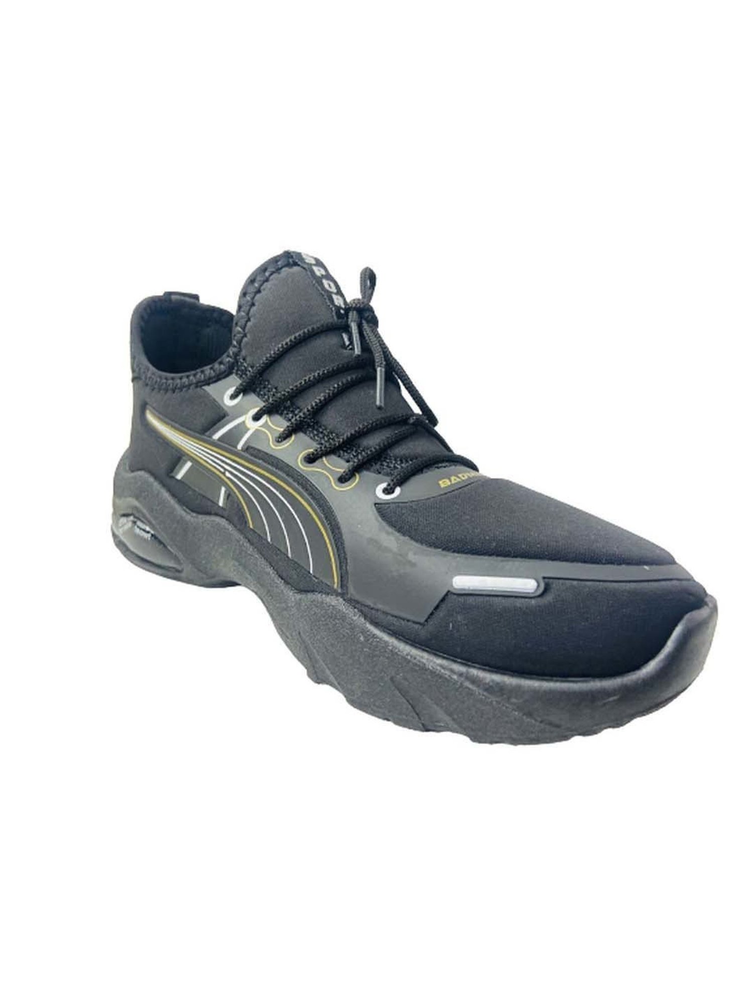 Priaansha Kids Black Lace Up Shoes