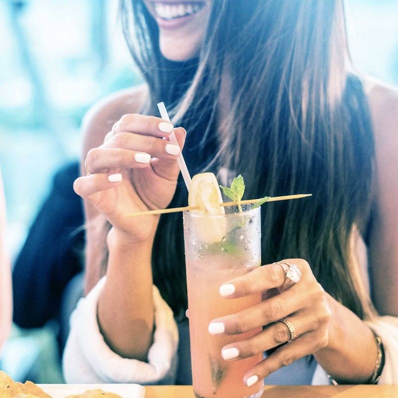 Restore Foodware AirCarbon Natural Jumbo Straws (Wrapped) - 24pk. Plastic-free, home compostable, never soggy