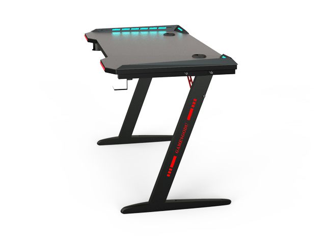RESPAWN 3000 Gaming Computer Desk - Ergonomic Height Adjustable Gaming Desk, in Blue (RSP-3000-BLU)