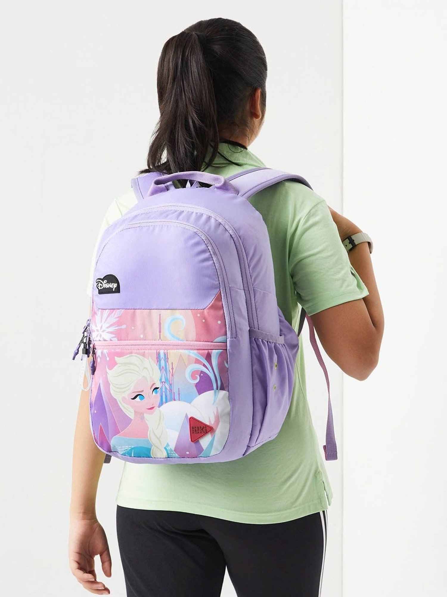 Wiki Back to School 1 Purple Polyester Printed Backpack - 22 Ltrs