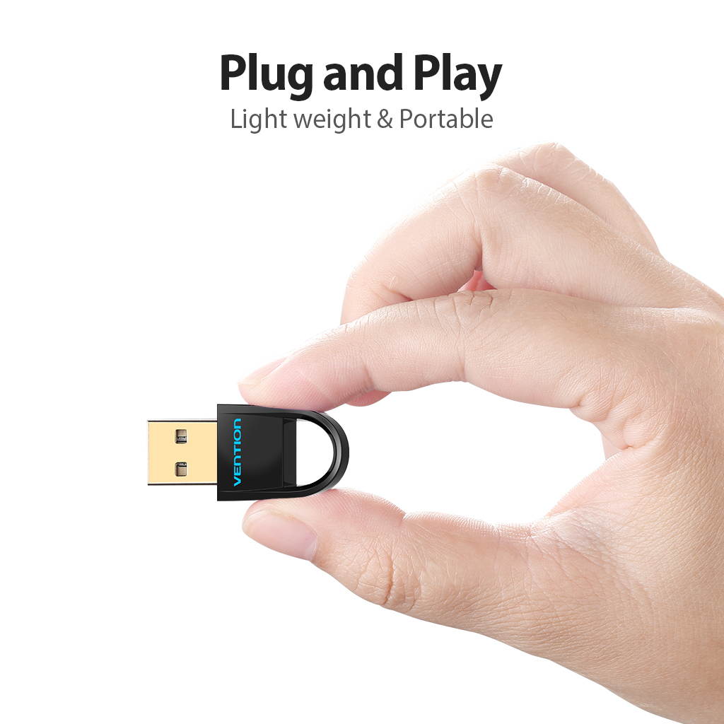 Vention USB Bluetooth Adapter, 4.0 Dual Mode Wireless Bluetooth Dongle CRS Audio Receiver Adapter for Windows 10, 8.1, 8, 7