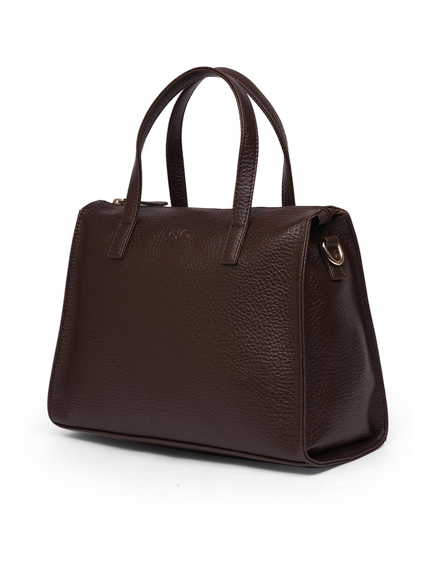 Glo By Globus Brown Textured Small Cross Body Bag