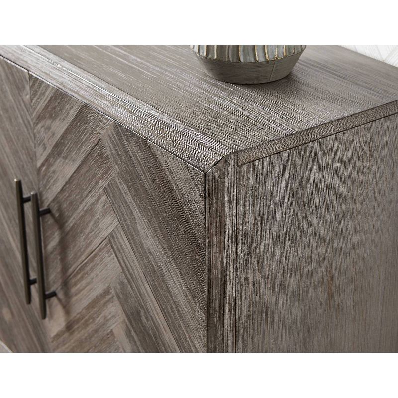 80" Palisades 4 Door Console Gray - Martin Furniture