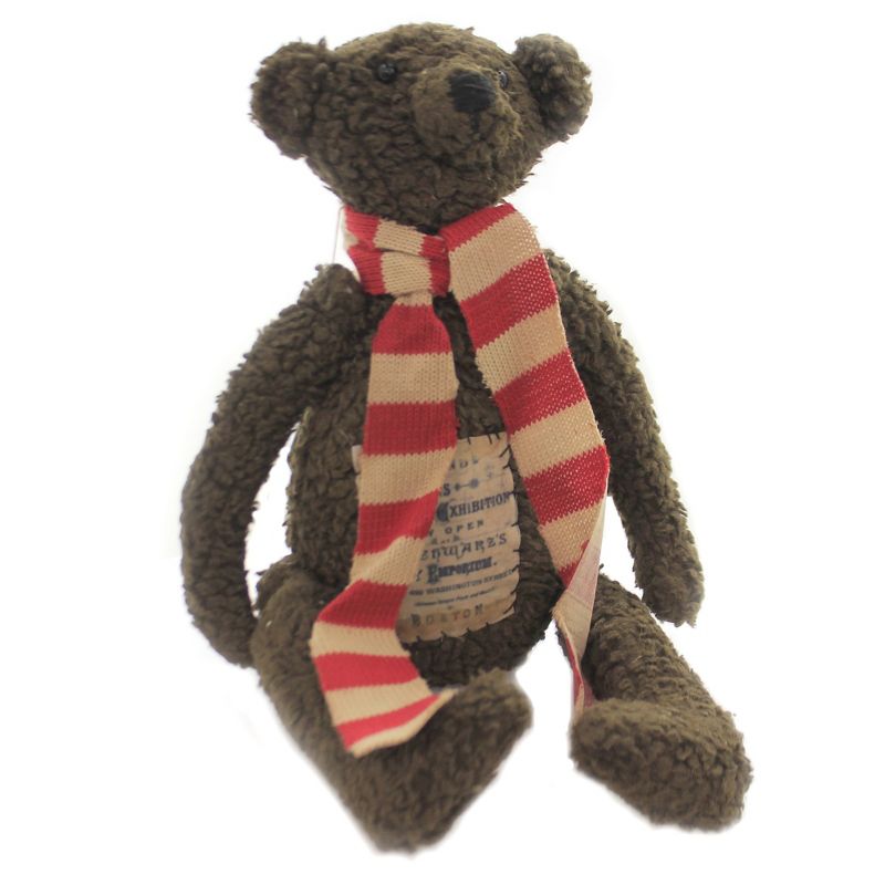 Christmas 17.0" Brown Christmas Bear Primitive  -  Decorative Figurines